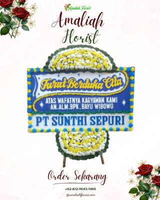 Papan Bunga Duka di Lembang Jaya