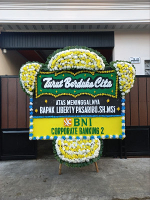 Papan Bunga Duka di Lembang Jaya