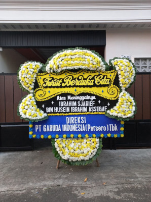 Papan Bunga Duka di Lembang Jaya