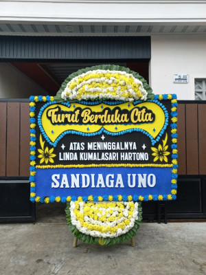 Papan Bunga Duka di Lembang Jaya